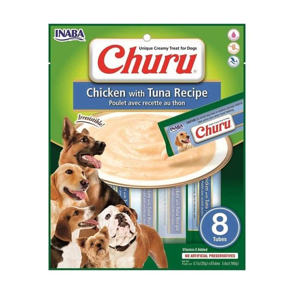 USD602 Churu Para Perro Pollo Con Atún- 8 Tubos - Imagen 1