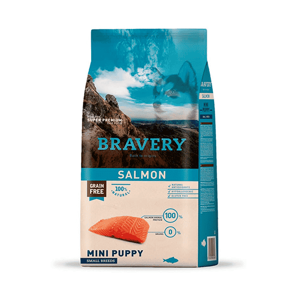 BRAVERY SALMON MINI PUPPY Bravery Salmon Mini Puppy Raza Pequeña 7 Kg - Imagen 1