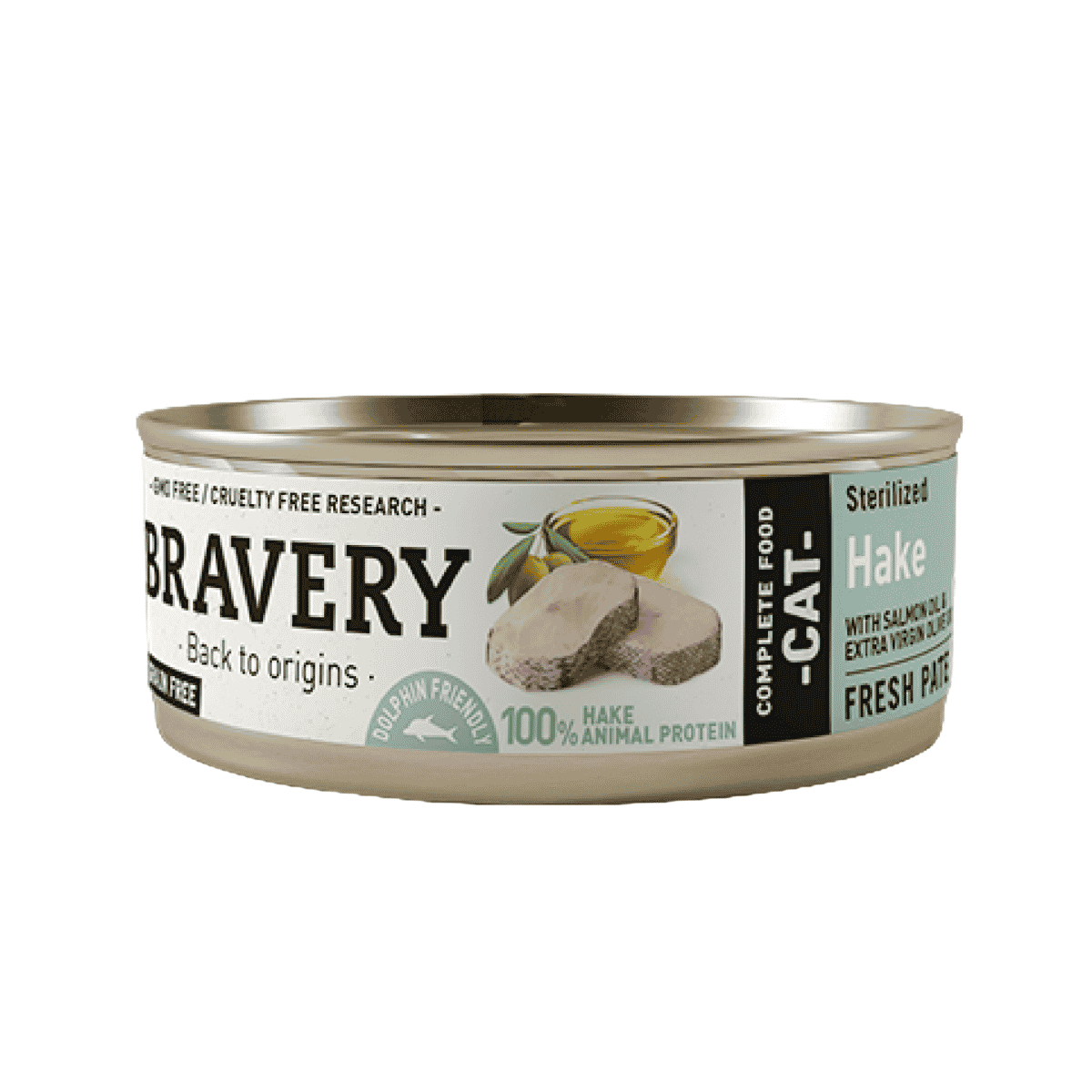 5GA70005_01.png Bravery Para Gatos Esterilizados Merluza Lata 70 Gr - Imagen 1