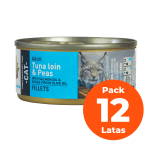 Bravery Para Gatos Lomo De Atun Y Arvejas Pack 12 Latas - Imagen 3