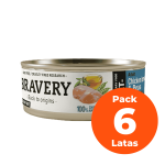 Bravery Para Gatos Pollo Y Arvejas Pack 6 Latas