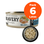 Bravery Para Gatos Pollo Y Arvejas Pack 6 Latas - Imagen 2