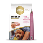 Amity Pollo Low Grain Adulto - 14 Kg (DETALLE EN EL EMPAQUE)