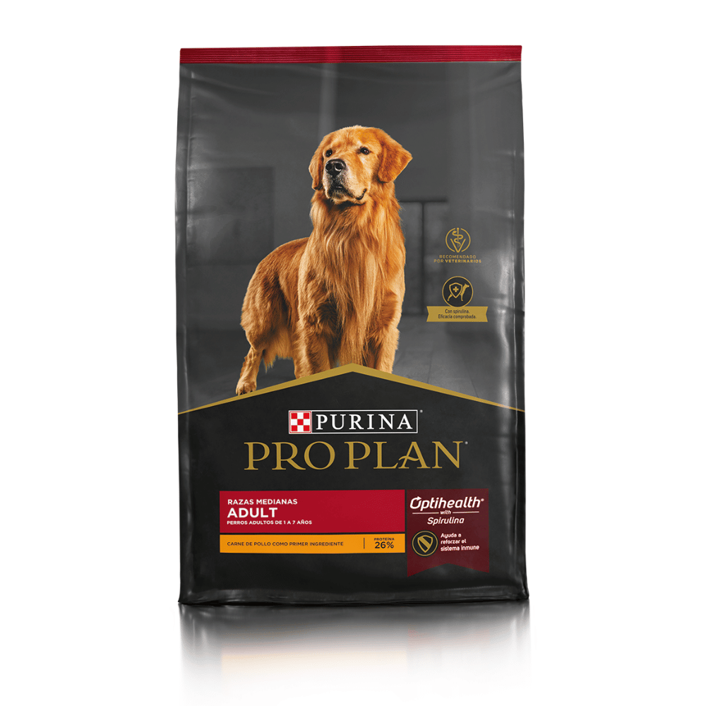 12453296-1 Pro Plan Adulto Raza Mediana 12 Kg (DETALLE EN EMPAQUE) - Imagen 1