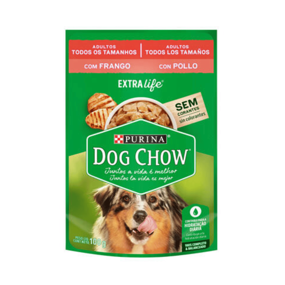 Diseño sin título (33) Dog Chow Adulto Pollo Sobre 100 Gr - Imagen 1