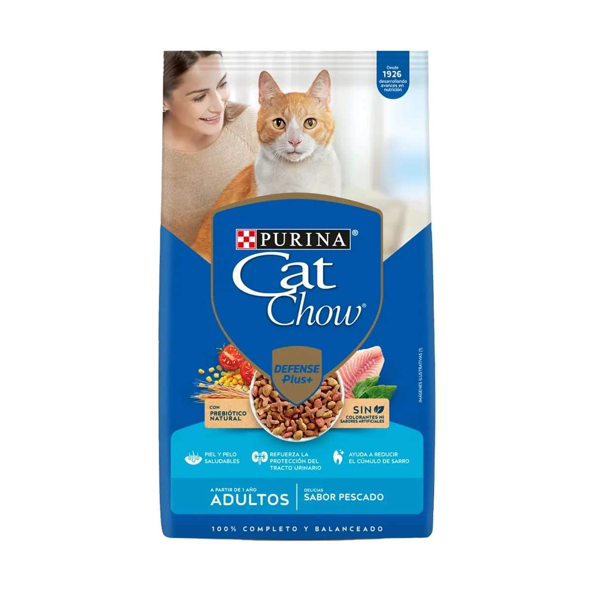 12449320 Cat Chow Adultos Pescado 3 Kg - Imagen 1