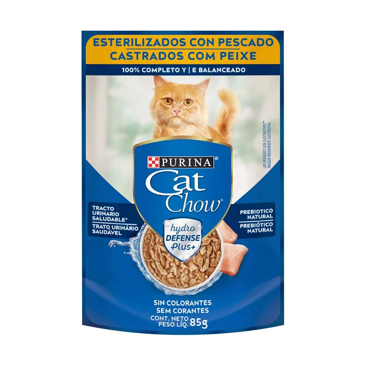 12482401 Cat Chow Esterilizado Pescado Sobre 85 Gr - Imagen 1