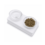 Catit Platos Vidrio 200 Ml - Blanco