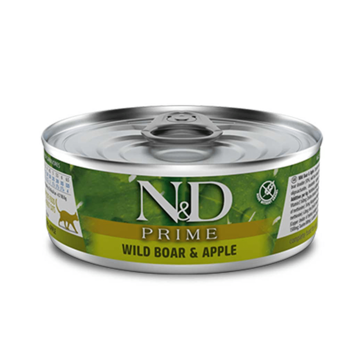 V100748 N&D Prime Jabali Y Manzana Gato - 80 Gr - Imagen 1