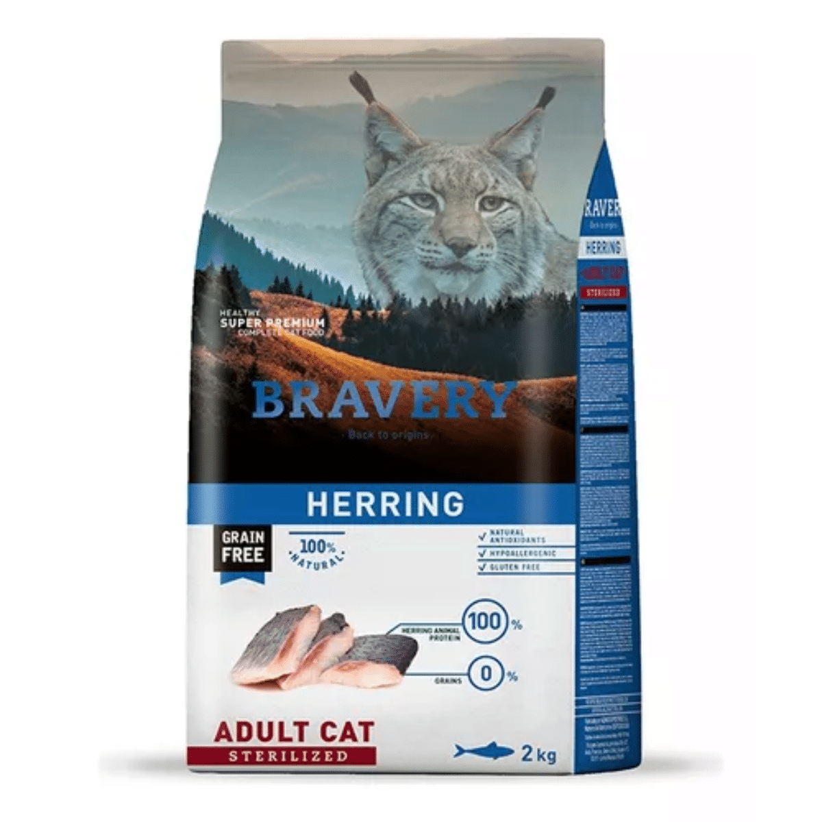 4GA020035 Bravery Herring Gato Adulto Esterilizado 2 Kg - Imagen 1