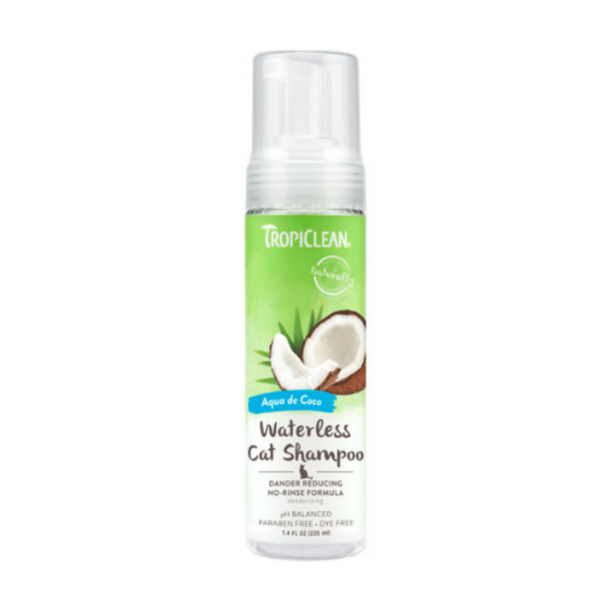 TR-22 Tropiclean Shampoo En Seco Dander Reducing Para Gatos 220 Ml - Imagen 1