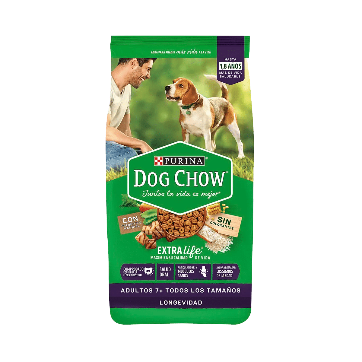 12471500 Dog Chow Adulto Longevidad 3 Kg - Imagen 1