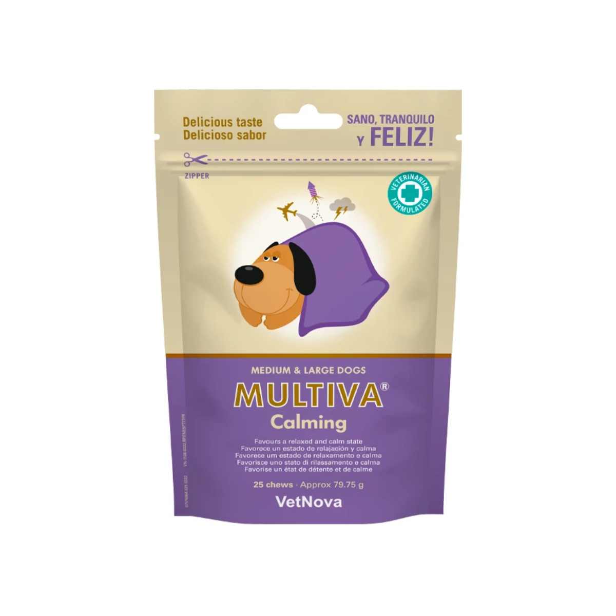 MP006 Multiva Calming Perros Medianos Y Grandes 25 Und - Imagen 1