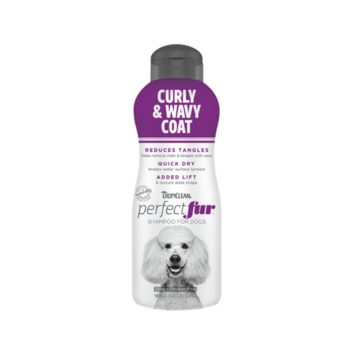 TR-107 Tropiclean Shampoo Perfect Fur Curly Wavy 473Ml - Imagen 1