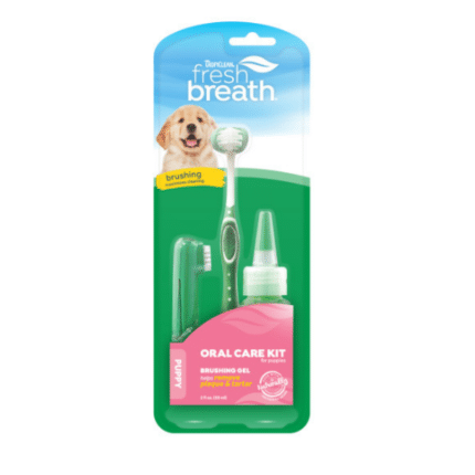 TropiClean Fresh Breath Oral Care Kit para Cachorros en balustore.cl