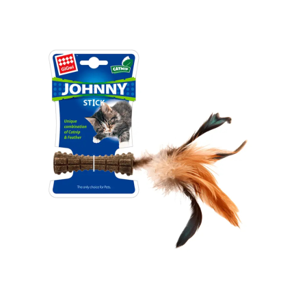 GIGWI JOHNNY STICK CATNIP CAFE EN BALUSTORE.CL