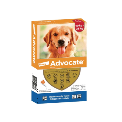 ADVOCATE PARA PERROS 10 A 25 KG EN BALUSTORE.CL