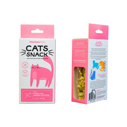 CATS SNACK GALLETAS ATÚN CON CATNIP 80 GR EN BALUSTORE.CL