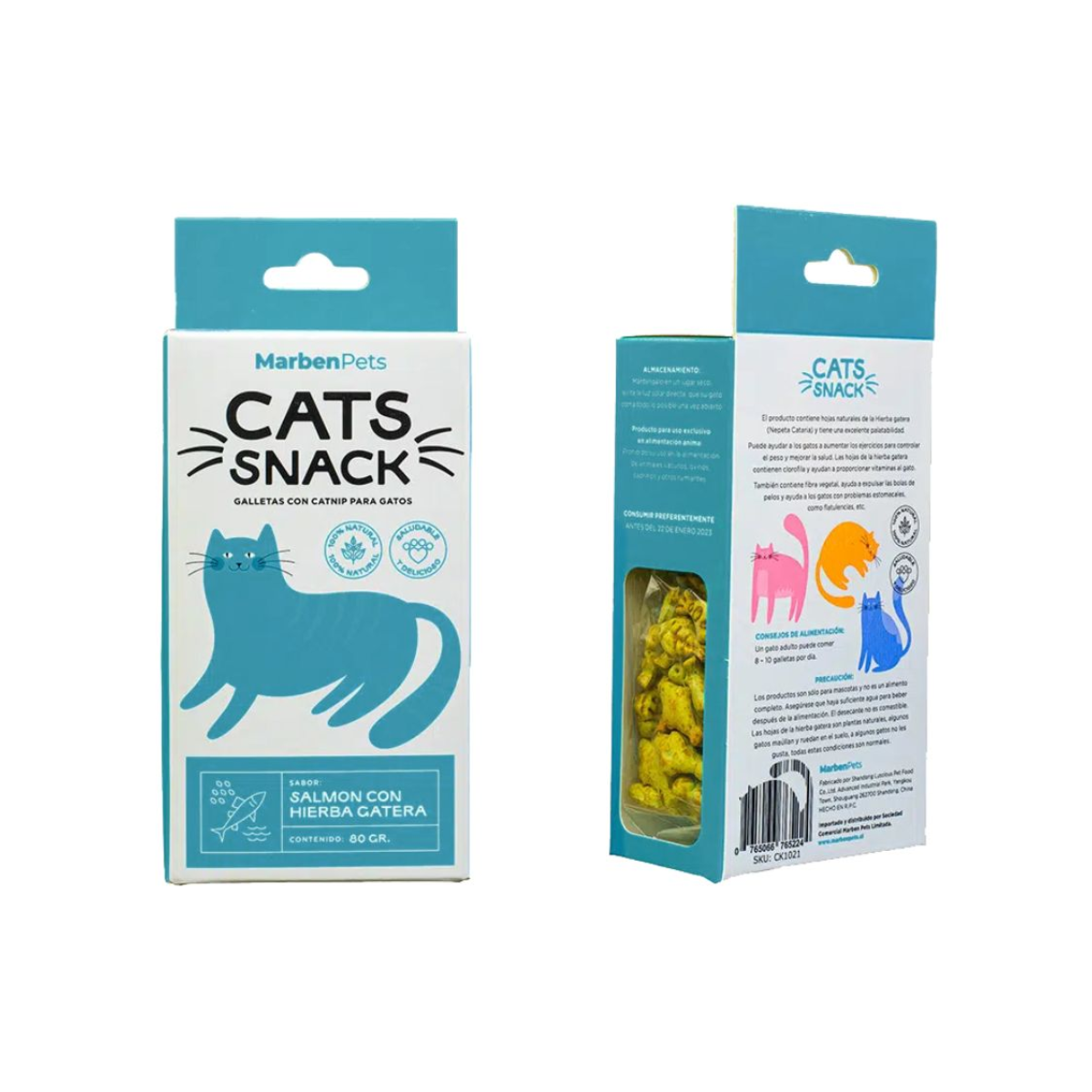 CATS SNACK GALLETAS SALMÓN CON CATNIP 80 GR EN BALUSTORE.CL CATS SNACK GALLETAS SALMÓN CON CATNIP 80 GR EN BALUSTORE.CL