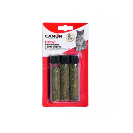 CAMON CATNIP EN HOJAS 3 TUBOS EN BALUSTORE.CL