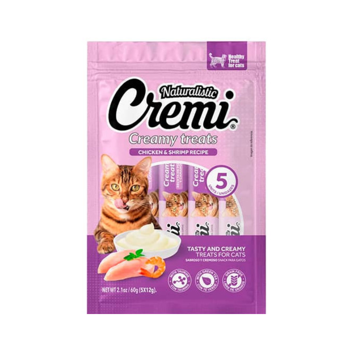 NATURALISTIC CREMI POLLO CON CAMARONES 5 TUBOS NATURALISTIC CREMI POLLO CON CAMARONES 5 TUBOS