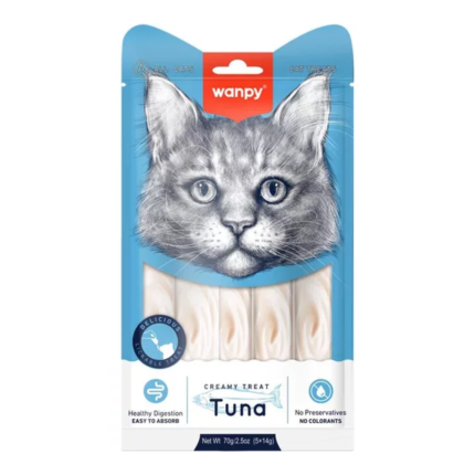 WANPY CREAMY TREAT ATUN - 5 TUBOS