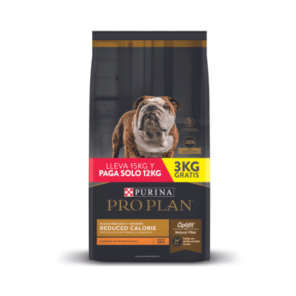 PRO PLAN REDUCIDO CALORÍAS 12 KG + 3 KG