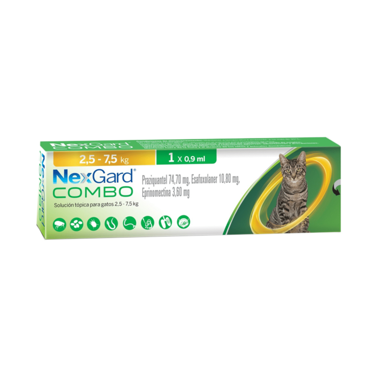 NEXGARD COMBO PIPETA PARA GATOS 2,5 A 7,5 KG NEXGARD COMBO PIPETA PARA GATOS 2,5 A 7,5 KG