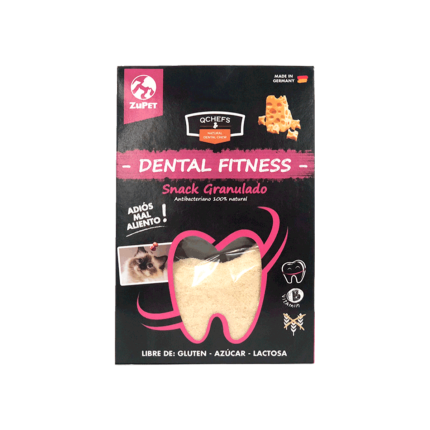 QCHEFS DENTAL SNACK GRANULADO PARA GATOS 80 GR