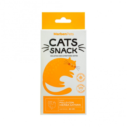 CATS SNACK GALLETAS POLLO CON CATNIP 80 GR