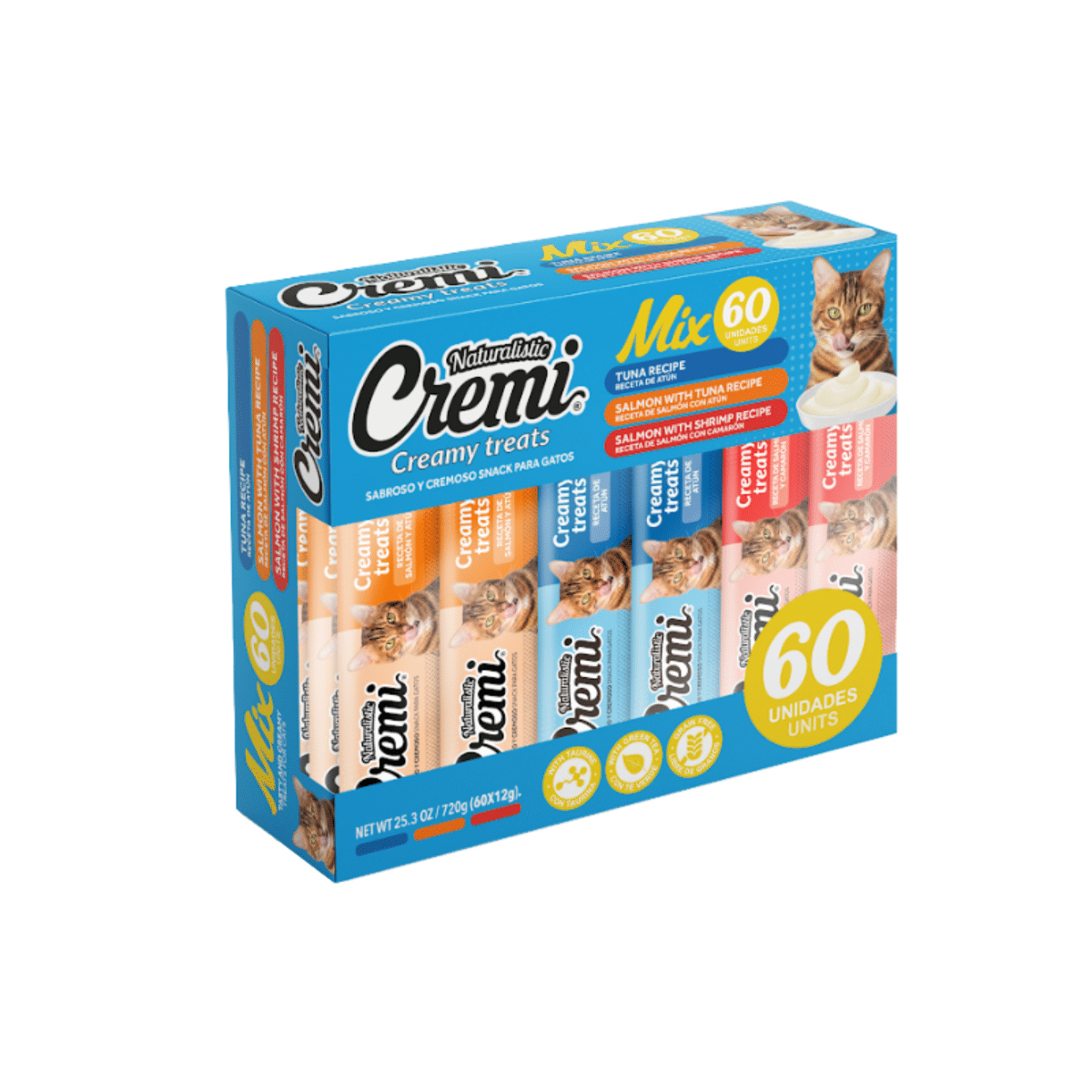 C2609 Naturalistic Cremi Box Sea Food Mix - 60 Tubos - Imagen 1