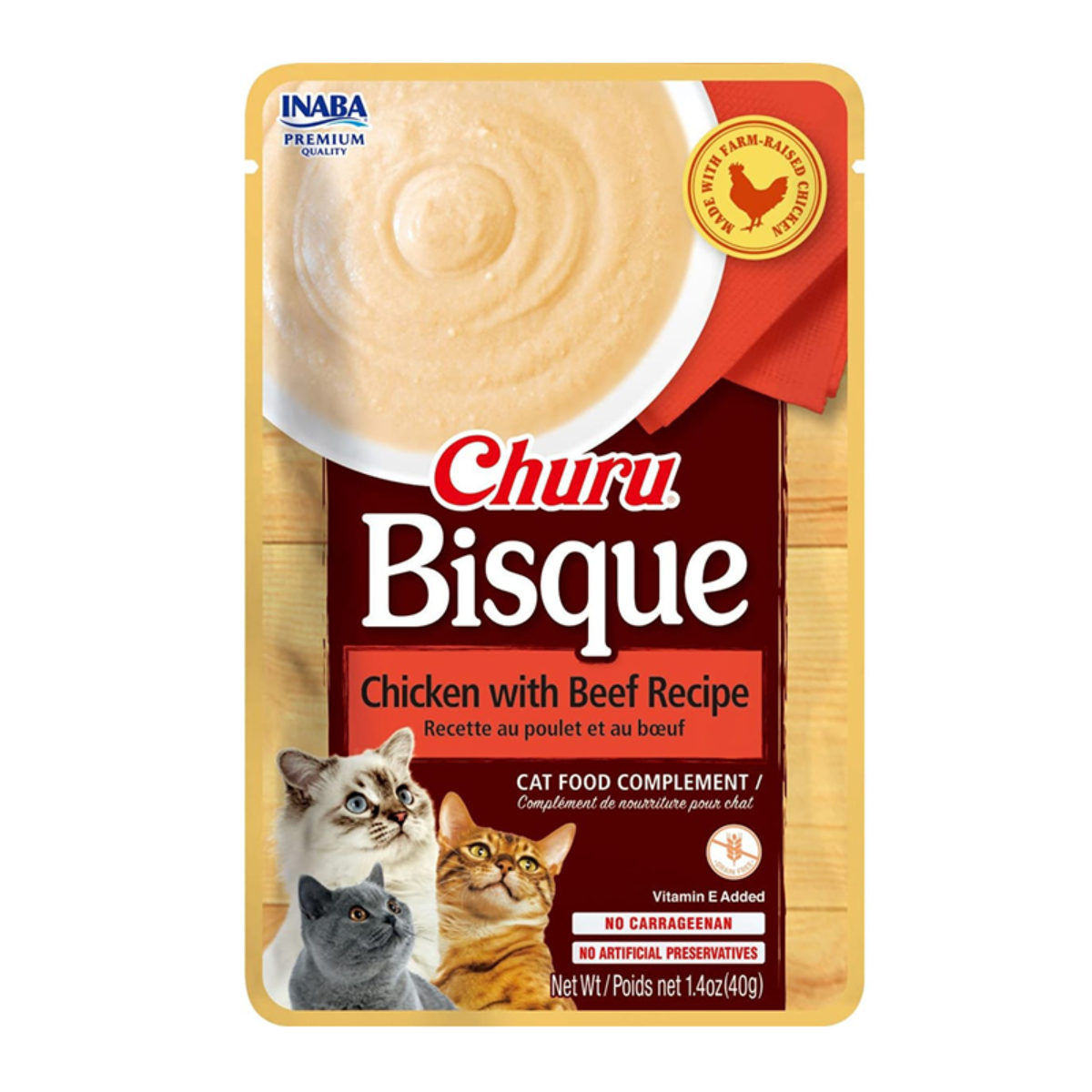 V101151 Churu Bisque Pollo Con Carne 40 Gr - Imagen 1