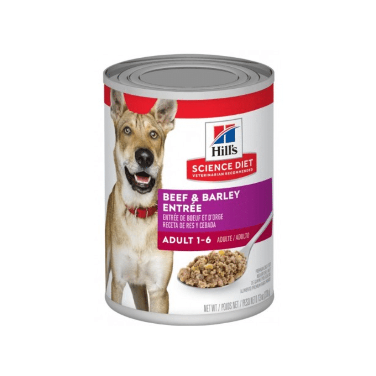 11002153 Hills Beef Barley Perro Adulto Lata 370 Gr - Imagen 1