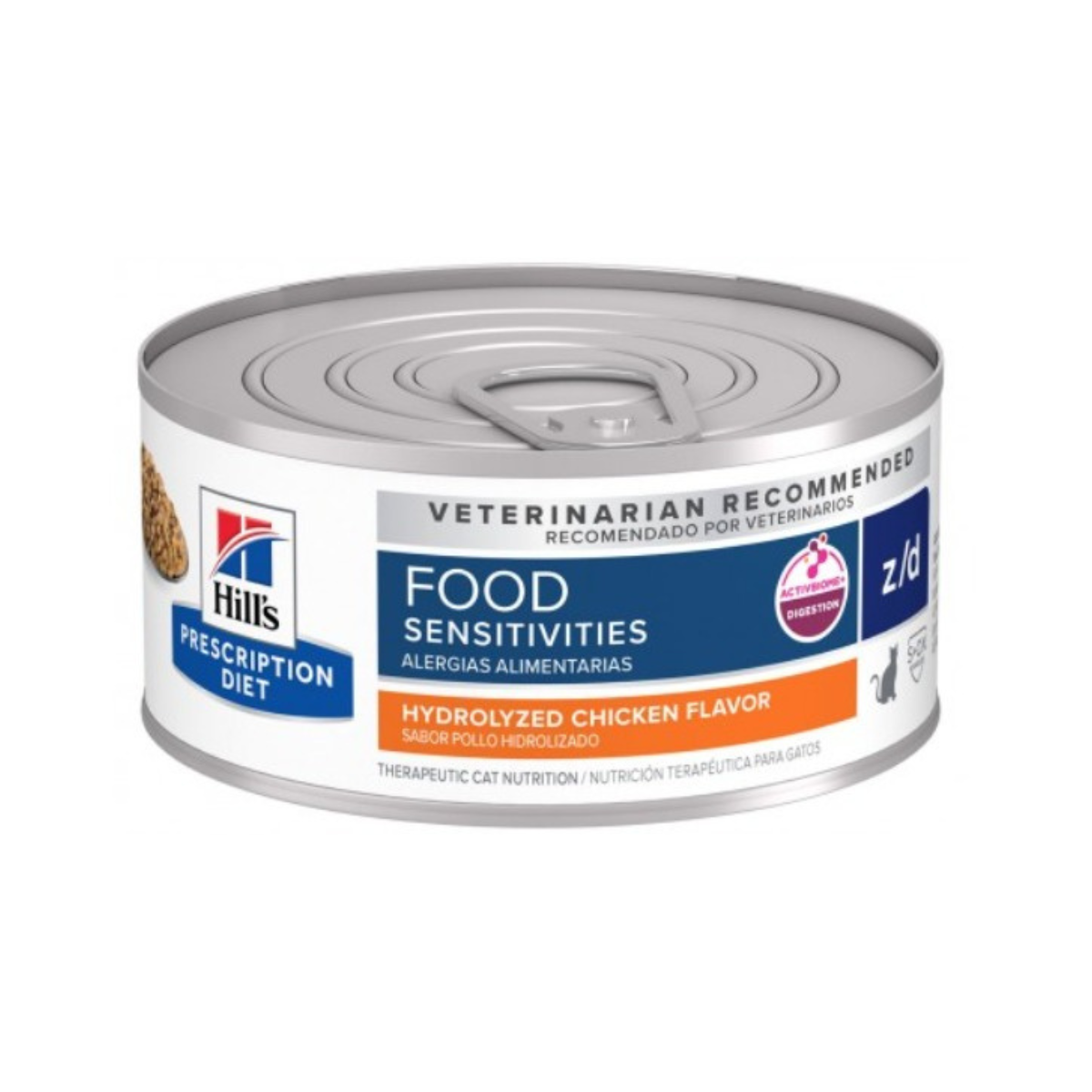 Hills Prescription Diet ZD Fo Sensitivities ... (4) Hills Prescription Diet Z/D Gato Lata 156 Gr - Imagen 1